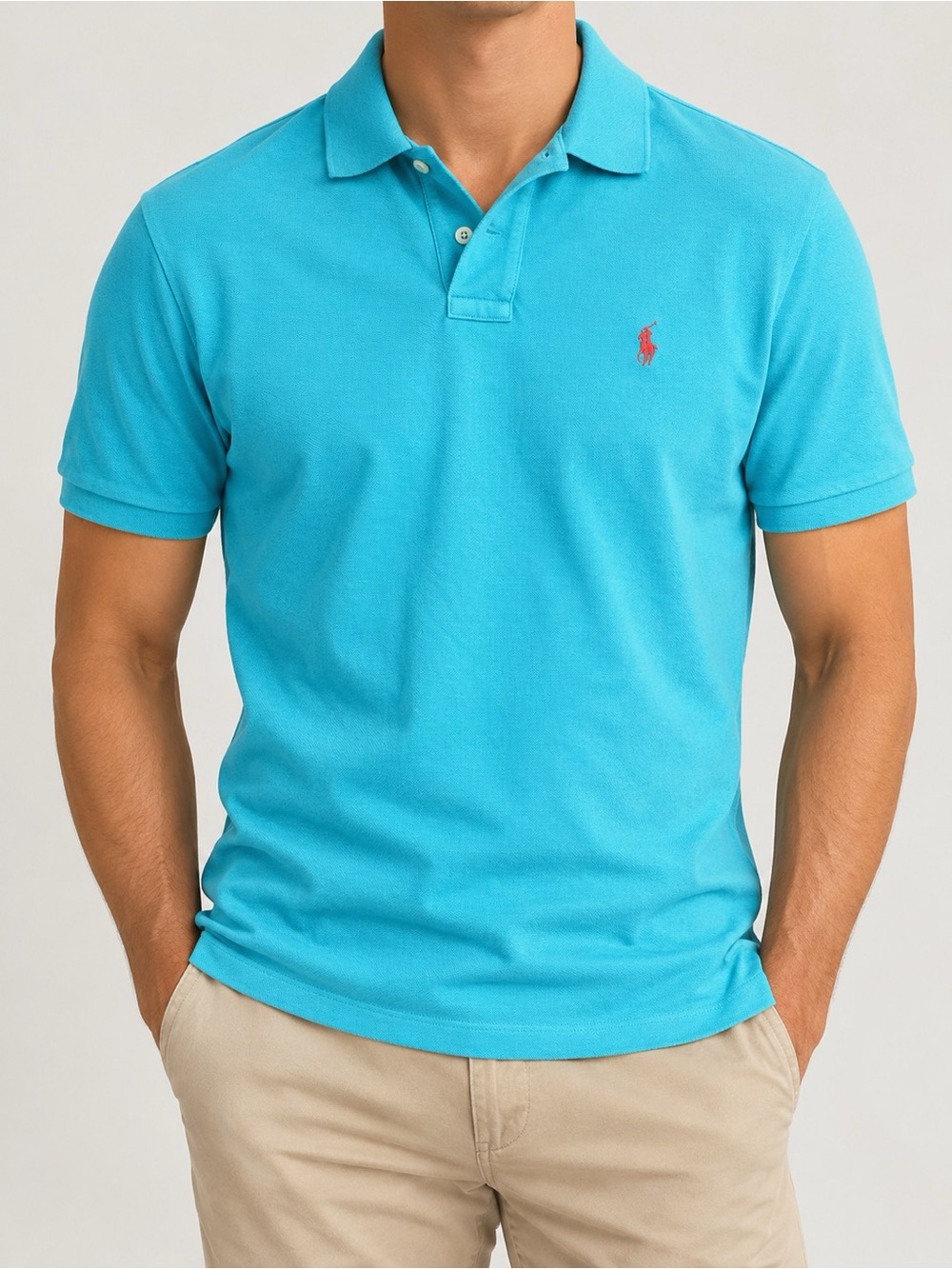 Ralph Lauren baby blue polo shirt, men’s large